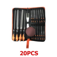 GTool ชุดตะไบ ครบทุกขนาด ทั้งหยาบและละเอียด พร้อมแปรงทำความสะอาด มีให้เลือกหลายแบบ ชุด 13/16/18/19/2