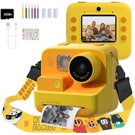 Mafiti Kids Camera Instant Print, 48MP Digital Camera Selfie 1080P Video with 32G TF Card, Toys Gift