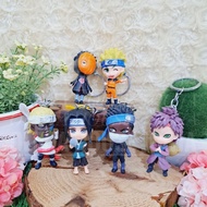 GANTUNGAN Naruto Shippuden Figure Keychain Naruto Hard Keychain Gaara Keychain