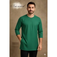 Kurta Dewasa Lelaki Lengan Pendek Material Como Crepe - Kurta Lelaki Dewasa Murah Raya 2026