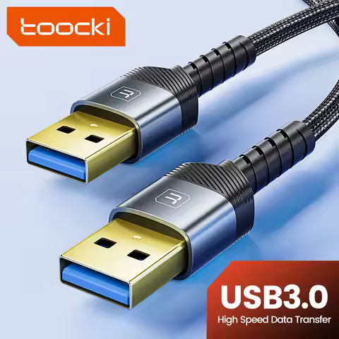 Toocki USB A Male to Male USB3.0 Extension Cable for Radiator Hard Disk TV 0.5/2M 5Gbps Fast Transmi