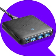 Anker PowerPort Atom III Slim Wall Charger 65W 4 Port Charging, PIQ 3.0 & GaN Fast USB Charger Adapt