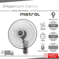 Mistral 18 Inch Wall Fan With Remote [MWF1870R]