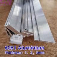 Thin 1mm 2mm 3mm Aluminum Flat Bar 6061 Aluminium AL Sheet DIY Material Model Parts Car Frame Metal 