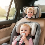 2-Pack Baby Car Seat Rearview Mirror: Wide-Angle Backseat Safety Mirrors for Infant/Toddler, Fits Mo