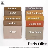 Paris Olive Laser Cut - Kerudung Polos Segi Empat Umama Scarf