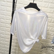 Women's Causal T-Shirts Comfortable Not Easy to Deform Clothes Shirts for Shopping Sports Running