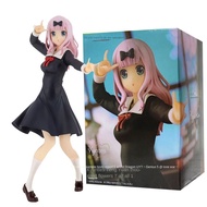 18cm Fujiwara Chika Anime Figure Love is War Shinomiya Kaguya Acction Figures Kawaii Girl Figurine P