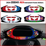For 2024  ZEEHO AE4 Dashboard Sticker Motorcycle Dashboard Protective Film Waterproof Modification A