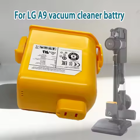 For LG A9 Series Vacuum Cleaner Battery A9K A9Plus A958A905MA907GMS Yellow High-Quality Shelckproof 