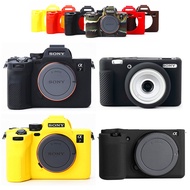Silicone Case Cover Camera Bag for Sony A6700 A7IV A7M4 ZV-E10 ZV-1 ZV1F A7c A9 A7R A7 A7S III IV A7