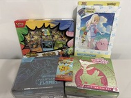 全新 Pokémon 寶可夢卡牌 Elite Trainer Box , 麥皮promo包 , 莉莉艾file set , Deluxe Pin Collection