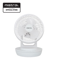 Mimica by Mistral 9" High Velocity Fan with Remote Control MHV901R -  White/ Table Fan/ Desk Fan/ Oscillation/ Sensor Touch/ 3 Year Fan Motor Warranty