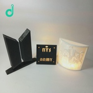 BTS Merchandise Combo (Logo Stand,Bag Tag,Lithophane Lamp)