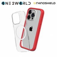 RhinoShield Mod NX Magnetic Modular Protective Transparent iPhone 15 Pro Max Case Drop Protection Full Coverage Cover