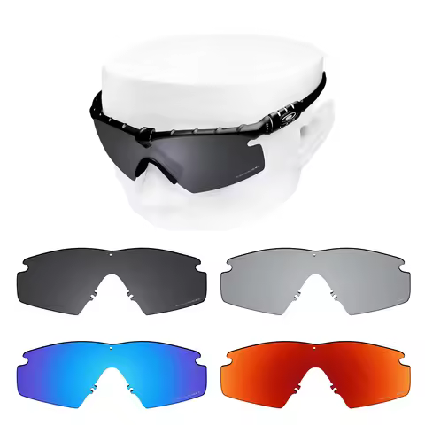 OOWLIT Anti-Scratch Polarized Replacement Lenses for Oakley Si M Frame 2.0 OO9047 Sunglasses - Multi
