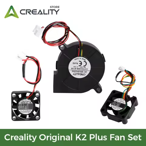 Creality Original K2 Plus Fan Set (3PCS), 5015 Blower Fan and 3010 Axial Fan, 2507 Axial Fan for 3D 