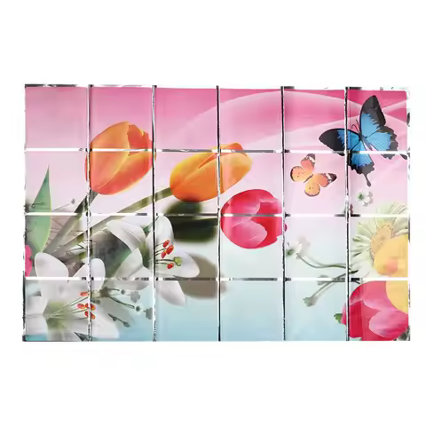 Sticker Flame Retardant High Temperature Resistant Kitchen Wallpaper Oil Proof Sticker Transparent W