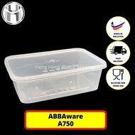 Special Offer ABBA A750 Disposable Microwave Rectangular Container RT750S / T750 (750mL x 50 pieces)