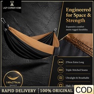 Parachute cloth Hammock Outdoor Large Wide Dual Tone Camping Garden Leisure Portable Travel Hammock 