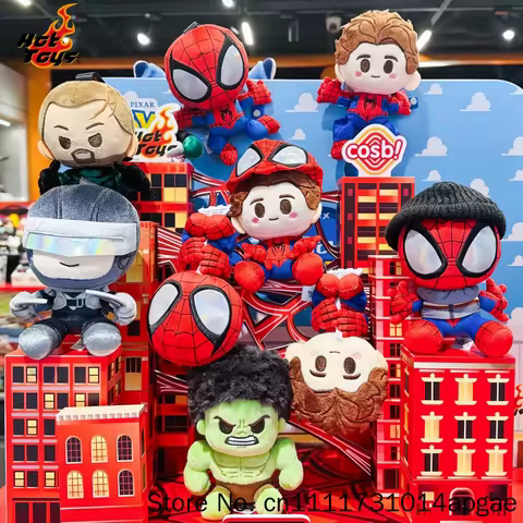 Hot Toys Spider Man Cosbi Blind Box Plush Character Keychain Hulk Scorpion Collectible Elegant Decor