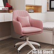 HY/W🆚MENGJIU Nordic Chair 360° Rotation Computer Chair Home Office Chair Ergonomic Lifting Swivel Chair RCG7