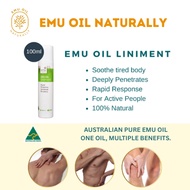 Emu Oil Liniment(100ml)/From Australia/100% Natural/Pain Relief For Neck/Shoulder/Knee/Ankle/Back