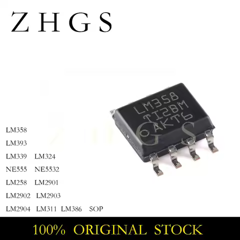 50PCS LM358 LM393 LM339 LM324 NE555 NE5532 SOP SMD LM258 LM2901 LM2902 LM2903 LM2904 LM311 LM386 Amp