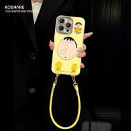 Dumb Shin-Chan Doll Suitable for 17 Cute Phone Case iphone15promax New Style 16 Lanyard 14 Female