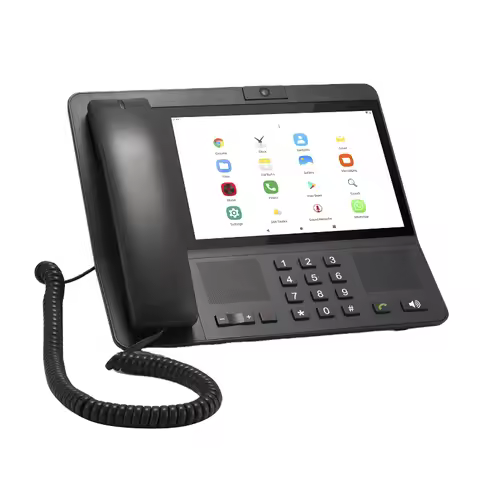 Smart Video 4G LTE GSM SIM Card Desktop Hotel Home Office Fixed Wireless Phone Terminal Cordless Lan