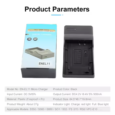 20PCS/LOTS For Nikon Coolpix S550 S560 S01 S02 Camera Battery EN-EL11 USB Charger D-Li78 Li-60B NP-B