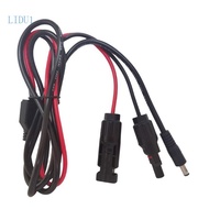 LIDU1 Solar Plug to Cable Adapter Solar Panel Connectors Solar Cable Waterproof Solar Panel Charging