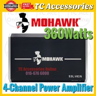 MOHAWK MS-300.4 Silver 4-Channel 4CH 360W Amplifier