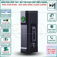 Đèn cầm tay siêu sáng MAX STAR MT80 EDC sáng cực mạnh 14000 lumen dung lượng pin 10000mAh hỗ trợ sạc