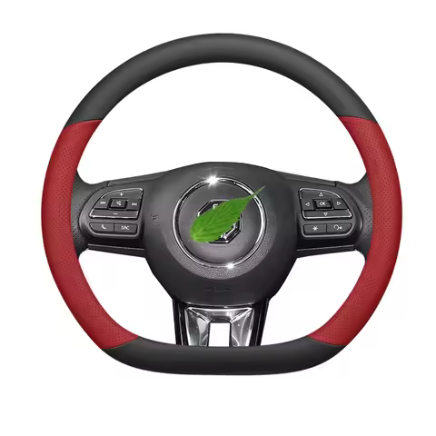 For MG GM5 2025 Leather Car Steering Wheel Cover Ultra-Thin Anti-Slip Sweat Absorbing Four Season Un