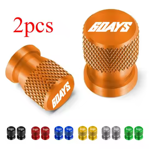 2PCS Tire Valve Caps Wheel Tyre Cover CNC Aluminum Alloy For KTM 6Days 250 300 450 500 EXC EXC-F XC-