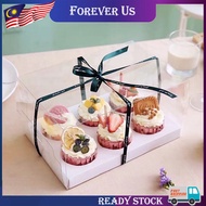 6/12 Hole Paper Cupcake Box Full Transparent Bakery Cupcake / Muffin Cupcakes / Cupcake holder Box