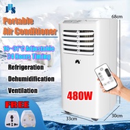 【5 Years Warranty】JHS Portable Air Conditioner 480W 75dB Air Cooler Aircond Cooling Fan Mobile Air Conditioner