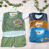 0-12 Months Old Baby Vest Suit-Baby Boy Suit-3Pcs Baby Suit/Baby Clothes