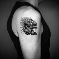 OhMyTat 女武神 Valkyrie 刺青圖案紋身貼紙 (2 張)