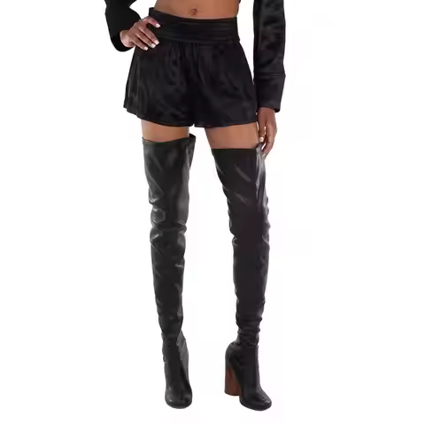 T By Alexander Wang | Wide-Waistband Mini Shorts