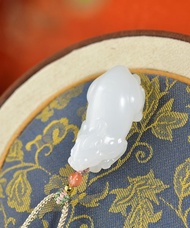 秒殺價 天然和田玉羊脂玉貔貅吊墜 玉質細膩溫潤