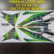YAMAHA LC135 NEW V2 V3 V4 V5 EXCITER RC BEN 10 ( 63 ) BODY STICKER ( REAXY STOCK )