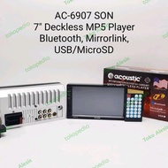 Head Unit Mobil ACOUSTIC AC 6907 SON BLUETOOTH