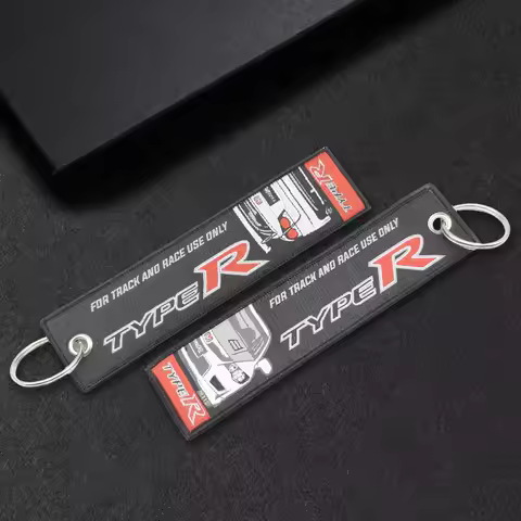Car Logo Keychain Horseshoe Buckle Key Rings Pendant For Honda TypeR Accord Civic Jazz Vezel Pilot S