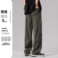 【Ready Stock】American Streetwear Pants for Men Straight and Loose Japanese-style Wide-leg Cargo Pant