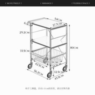 全城熱賣 - 不銹鋼浴室落地置物架 移動推車 衛生間廚房客廳陽臺收納架