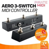 Pirate Midi AERO 3-SWITCH MIDI CONTROLLER คอนโทรลเลอร์ AERO3 AERO 3SWITCH 3 SWITCH