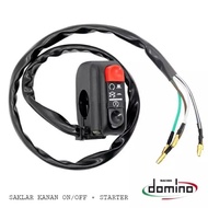 ON switch/off+starter domino universal