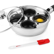 Modern Innovations Egg Poacher Pan for Perfect Poached Eggs, Nonstick Cups Poached Egg Maker Pan, St